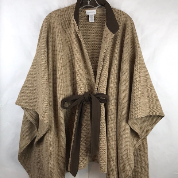 Soft Surroundings Jackets & Blazers - Soft Surroundings wool blend cape with belt L/XL